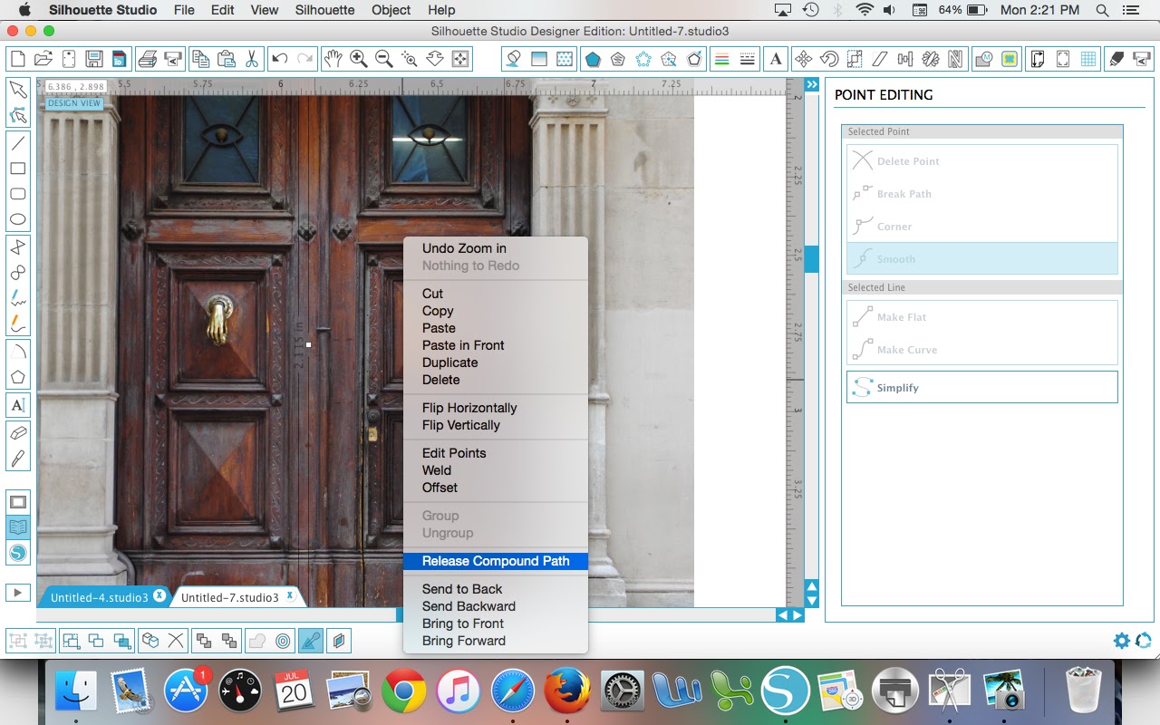Door Photos Shadow Box with Silhouette Studio (How to Design and Print and Cut) Silhouette